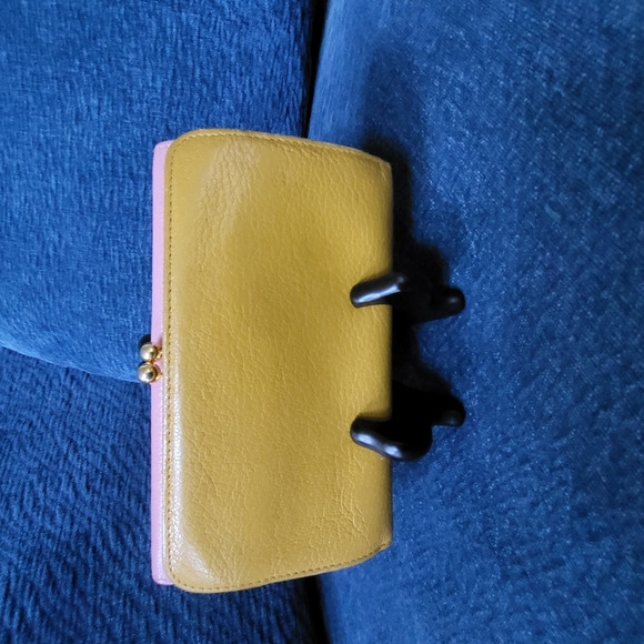 Miu Miu Two-tone Madras Bow Wallet - Picture 5 of 12